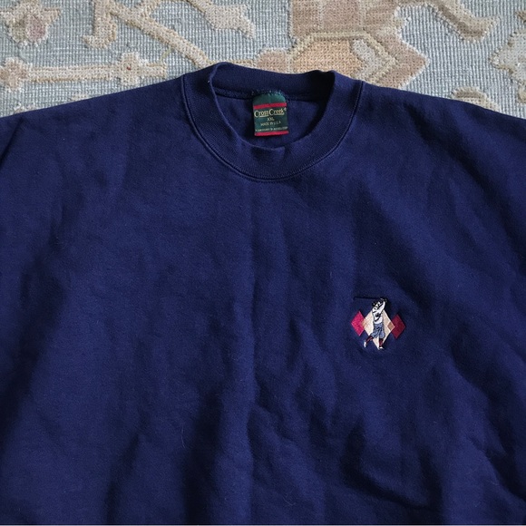 VTG Heavyweight Golf Sweatshirt Made in USA Embroidered Pullover Cross Creek XXL - Picture 1 of 10